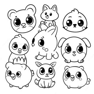 Dessin A Colorier Abc De Bebes Animaux Mignons 24926-22833