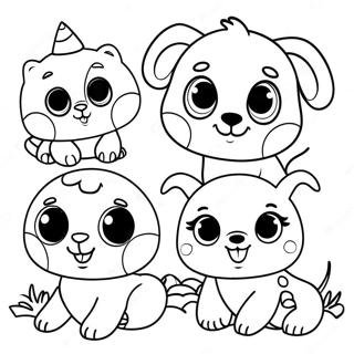 Dessin A Colorier Abc De Bebes Animaux Mignons 24926-22836