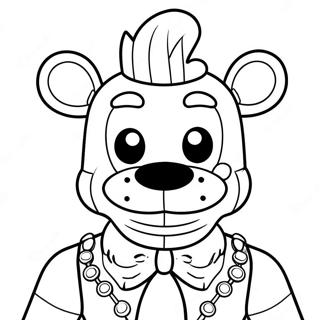 Dessin A Colorier De La Marionnette Fnaf Effrayante 24946-22850