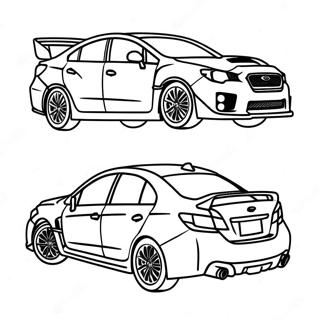 Page A Colorier Subaru Wrx En Mouvement 25016-22907