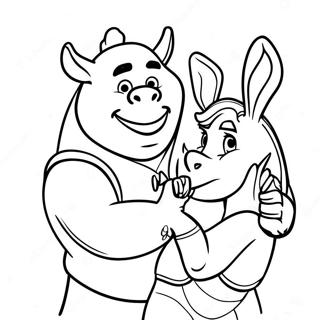 Page A Colorier Shrek Et Donkey Aventure 25036-22922