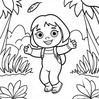 Page A Colorier Dora Explorant La Jungle 25116-22985