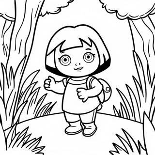 Page A Colorier Dora Explorant La Jungle 25116-22987