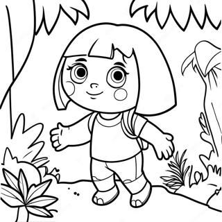 Page A Colorier Dora Explorant La Jungle 25116-22988