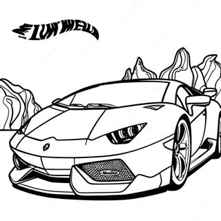 Lamborghini Hot Wheels Pages À Colorier