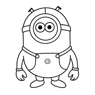 Minion Violet Pages À Colorier