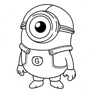 Page A Colorier Un Minion Violet 25165-23022