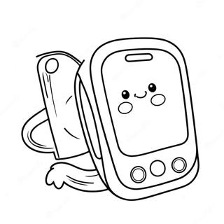 Page A Colorier Iphone Cartoon Mignon 25186-23042