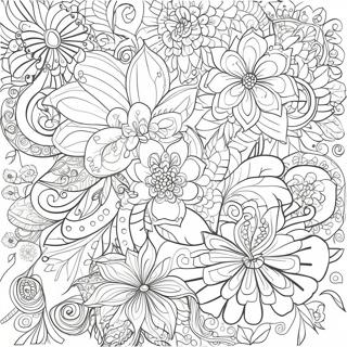 Page A Colorier De Motifs Floraux Complexes 25256-23097