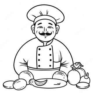 Chef Pages À Colorier