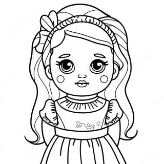 Page A Colorier Poupee Effrayante 25385-23387