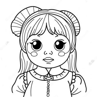 Page A Colorier Poupee Effrayante 25385-23388