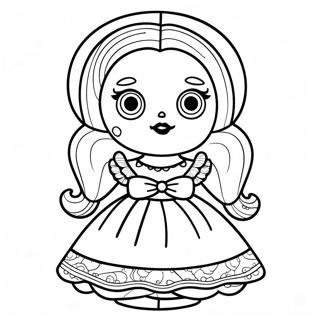 Page A Colorier Poupee Hantee Avec Des Yeux Effrayants 25386-23201