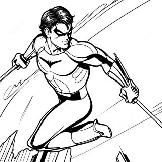 Page A Colorier Nightwing 25395-23206