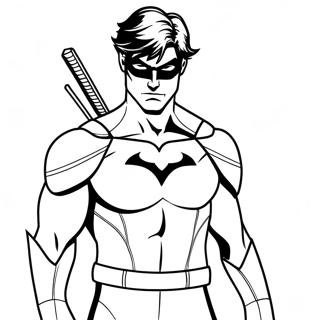 Page A Colorier Nightwing 25395-23394