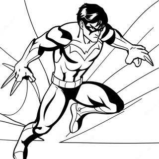 Page A Colorier Nightwing 25395-23395