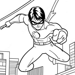 Page A Colorier Nightwing En Action 25396-23210