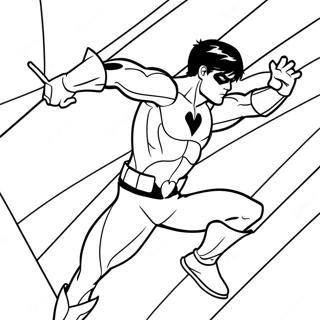 Page A Colorier Nightwing En Action 25396-23398