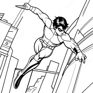 Page A Colorier Nightwing En Action 25396-23399