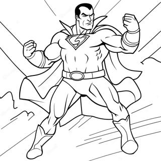 Black Adam En Action Page A Colorier 25446-23249