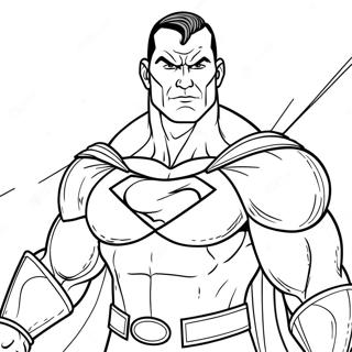 Black Adam En Action Page A Colorier 25446-23437