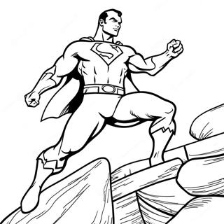 Black Adam En Action Page A Colorier 25446-23438