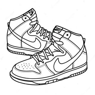 Nike Dunks Pages À Colorier