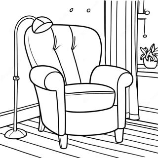 Page A Colorier Un Fauteuil Confortable 25496-23477