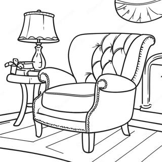 Page A Colorier Un Fauteuil Confortable 25496-23480