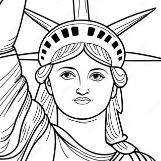 Page A Colorier La Statue De La Liberte 25535-23507