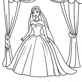 Barbie De Mariage Pages À Colorier