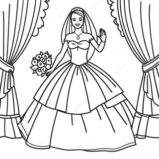 Page A Colorier Barbie De Mariage 25565-23530