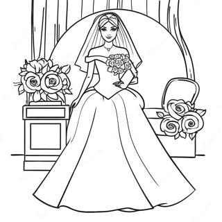 Page A Colorier Barbie De Mariage 25565-23532