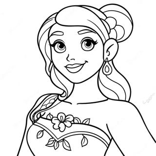 Page A Colorier Princesse Disney Tatouee 25585-23547