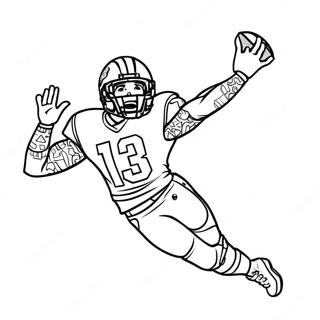 Page A Colorier Odell Beckham Jr Attrapant Un Football 25626-23581