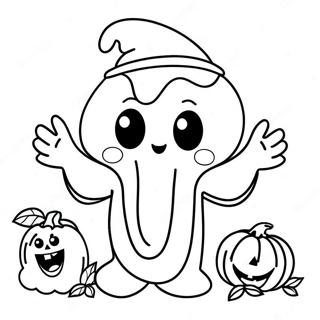 Page A Colorier De Fantome Dhalloween Adorable 25657-23597