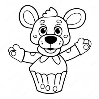 Page A Colorier De Chica Fnaf Avec Cupcake 25667-23606