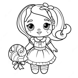 Page A Colorier De Poupee Candylicious Dans Une Tenue Sucree 25687-23621