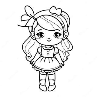 Page A Colorier De Poupee Candylicious Dans Une Tenue Sucree 25687-23622