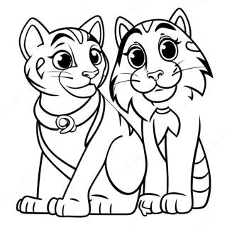 Jasmin Et Rajah Pages À Colorier