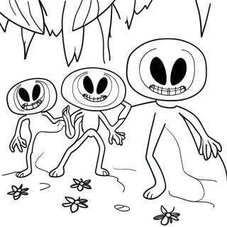 Page A Colorier Scene Effrayante Creepypasta 25807-23718