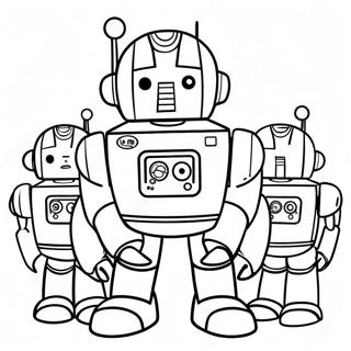 Page A Colorier Tobot Avec Robots Colores 25827-23734