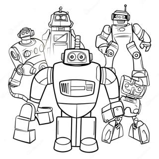 Page A Colorier Tobot Avec Robots Colores 25827-23736