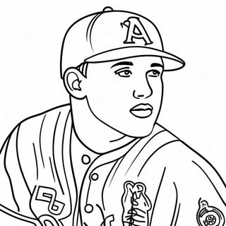 Page A Colorier Mike Trout 25926-23812