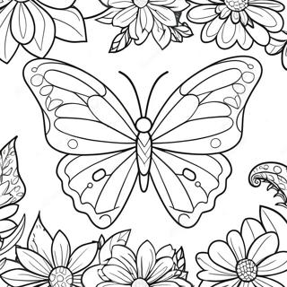 Page A Colorier Dailes De Papillon Colorees 25967-23846