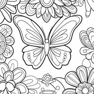 Page A Colorier Dailes De Papillon Colorees 25967-23848