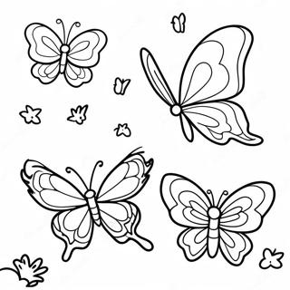 Page A Colorier De Papillons Colores En Vol 26017-23885