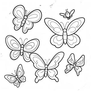 Page A Colorier De Papillons Colores En Vol 26017-23887