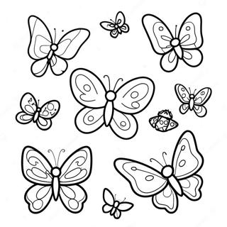 Page A Colorier De Papillons Colores En Vol 26017-23888