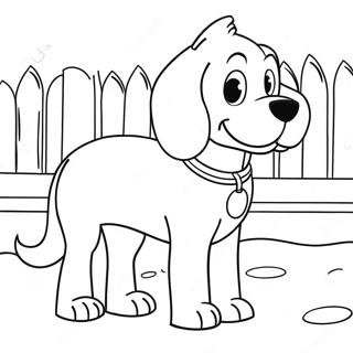 Page A Colorier De Clifford Le Grand Chien Rouge 2602-2124